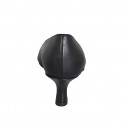 Woman's pointy pump in black leather with heel 5 - Available sizes:  32