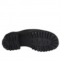 Sabot da donna in pelle nera tacco 4 - Misure disponibili: 35