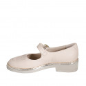 Decolté da donna con cinturino in pelle nude tacco 3 - Misure disponibili: 32, 42, 46