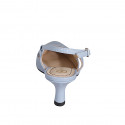 Slingback à bout pointu pour femmes en cuir verni bleu gris talon 6 - Pointures disponibles:  35