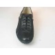Chaussure sportif à lacets pour hommes en cuir et tissu noir - Pointures disponibles:  36, 46