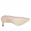 Decolté a punta da donna in pelle nude tacco 7 - Misure disponibili: 31, 43, 44
