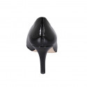 Woman's pointy pump in black patent leather heel 7 - Available sizes:  45