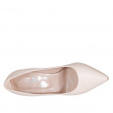 Escarpin pour femmes en cuir nue avec talon 10 - Pointures disponibles:  33, 34, 42, 43