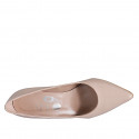 Decolté da donna in vernice nude tacco 7 - Misure disponibili: 31, 42, 43, 44, 45