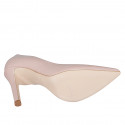 Decolté da donna a punta in vernice nude con tacco 10 - Misure disponibili: 32, 34, 35, 42, 43, 44