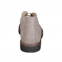 Polacchino stringato da uomo in nabuk taupe - Misure disponibili: 37, 38, 46, 47, 48, 49, 50, 51, 52