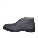 Chaussure sportif pour hommes avec lacets en nubuck bleu - Pointures disponibles:  37, 38, 46, 47, 48, 49, 50, 51