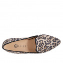 Mocassino a punta da donna in camoscio maculato con tacco 2 - Misure disponibili: 33, 34, 35, 42, 43, 44, 45