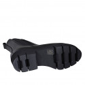Chelsea bottines pour femmes avec elastiques en cuir noir talon 4 - Pointures disponibles:  32, 34, 35, 42, 43, 44, 45, 46, 47