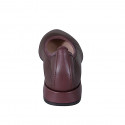 Ballerine pour femmes à bout pointu en cuir bordeaux talon 2 - Pointures disponibles:  32, 33, 34, 35, 42, 43, 44, 45, 46