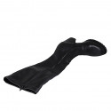 Bottes pour femmes avec fermeture éclair et bout rondu en cuir stretch noir talon 7 - Pointures disponibles:  32, 34, 35, 43, 44, 45