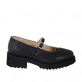 Damen-Mary-Jane-Pumps mit...