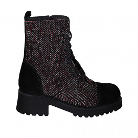 Damen-Schnürstiefelette aus...