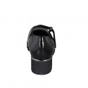 Decolté Mary Jane da donna con plantare estraibile in vernice nera zeppa4 - Misure disponibili: 32, 33, 34, 35, 42, 43, 44, 45, 46