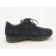 Men's laced sports shoe in dark blue suede - Available sizes:  46