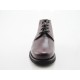 Chaussure à la cheville pour hommes avec lacets en cuir bordeaux - Pointures disponibles:  47