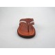 Mule entredoigt pour hommes en cuir beige et cognac - Pointures disponibles:  47