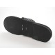 Men's flip-flop in black and grey leather - Available sizes:  47