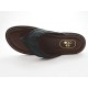 Chanclas de dedo para hombre en piel de color negro y gris - Tallas disponibles:  47