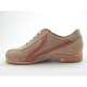Chaussure à lacets pour hommes en daim beige et cuir cognac - Pointures disponibles:  36, 49, 50