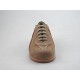 Men's sports shoe with laces in beige suede and cognac leather - Available sizes:  36, 49, 50