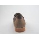 Chaussure sportif pour hommes avec velcro en daim beige foncé et cuir marron - Pointures disponibles:  37, 38