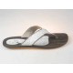 Chanclas de dedo para hombre en piel estampada de color blanco - Tallas disponibles:  47