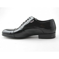 Scarpa oxford stringata con puntale da uomo in vernice nera - Misure disponibili: 49, 51 2