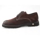 Zapato deportivo con cordones en gamuza de color marron - Tallas disponibles:  47