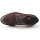 Zapato deportivo con cordones en gamuza de color marron - Tallas disponibles:  47