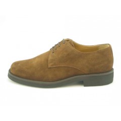 Chaussure à lacets pour hommes en daim marron clair - Pointures disponibles:  36