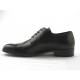 Stringato  in pelle nero -  