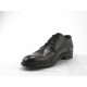 Stringato  in pelle nero -  