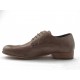 Chaussure derby à lacets et bout golf pour hommes en cuir taupe - Pointures disponibles:  47, 52