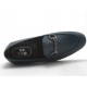 Mocasin para hombre con accesorio en piel de color azul oscuro - Tallas disponibles:  38