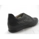 Men's lace-up sportshoe in black leather - Available sizes:  37