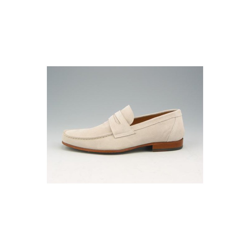 Mocassin pour hommes en daim sable - Pointures disponibles:  38