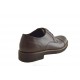 Chaussure à lacets et bout droit pour hommes en cuir marron - Pointures disponibles:  46, 51
