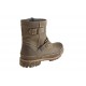Stivaletto da uomo con cerniera e fibbie in pelle color terra - Misure disponibili: 38