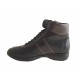 Bottine avec lacets pour hommes en cuir noir et marron - Pointures disponibles:  37, 38