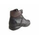 Men's ankle boot with laces in black and brown leather - Available sizes:  37, 38