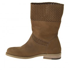 Stivaletto in nabuk cuoio -   2