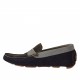 Mocassin pour hommes en daim gris, bleu foncé et bleu clair - Pointures disponibles:  36, 37