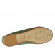 Ballerine en cuir vert talon 1 - Pointures disponibles:  32