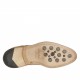 Scarpa derby stringata con puntale floreale da uomo in pelle beige - Misure disponibili: 50