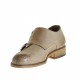 Scarpa elegante da uomo con due fibbie e puntale in pelle beige - Misure disponibili: 49, 50