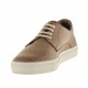 Scarpa casual da uomo stringata in pelle con intreccio color terra - Misure disponibili: 36