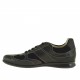 Men's laced shoe in black suede and leather - Available sizes:  47