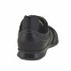 Scarpa sportiva stringata da uomo in camoscio e pelle nera - Misure disponibili: 47